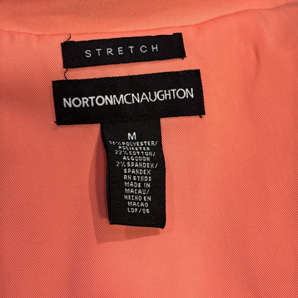 Norton Mcnaughton spring peach trench coat Size M - Picture 6 of 6